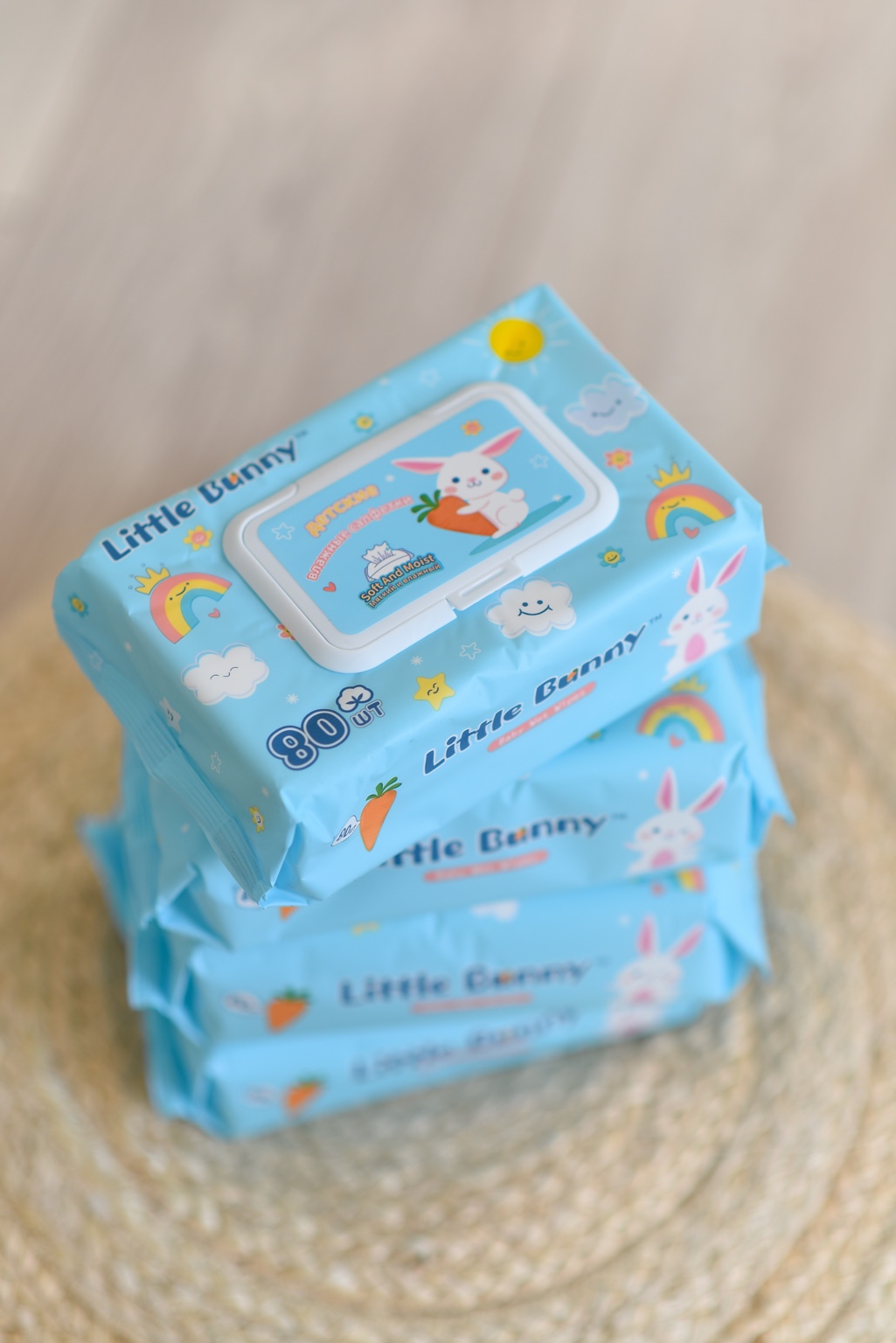 Влажные салфетки Little Bunny